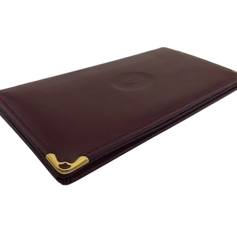 CARTIER Bill Compartment Bordeaux Women Authentic secondhand